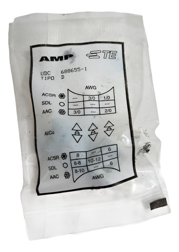 Conector Udc Tipo D Color Blanco 3 Piezas Blanco
