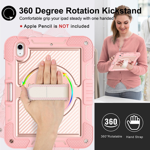 Funda Para Ipad 10 Generación 2025 10.9 Pulgadas Rosa