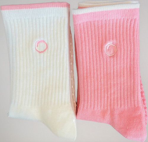 Calcetas Pilates Melocoton Basic 2 Pares Calcetines Non-slip Mix Logo Único