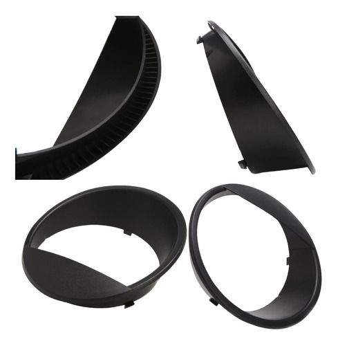 Imagem 6 de 9 de Aro De Farol P/ Jeep Cara De Mal Wrangler Jk 2007 - 2017 Par