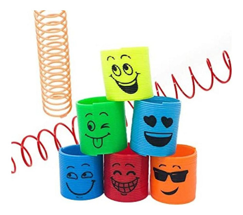 50 Piezas Emoji Magic Spring Juguete Mini Slinky Magic