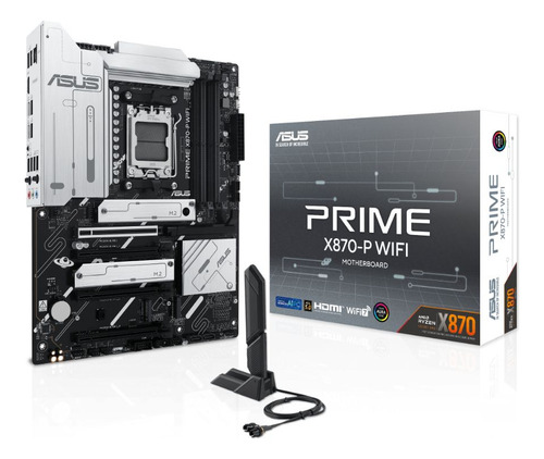 Placa-mãe Asus Prime X870-p Wifi Am5 2 preta