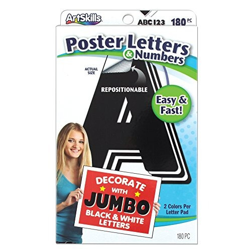 Artskills Jumbo Poster Letters And Numbers A Z And 0 9