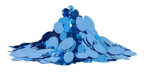 Confete Metalizado Para Balão Redondo Azul  - 25g - Mundo Bi