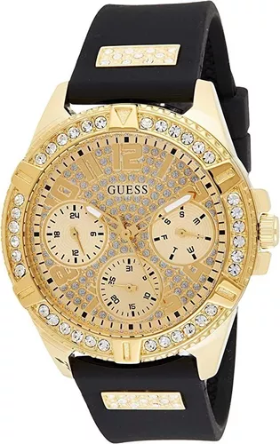 Reloj Para Mujer Guess Color Blanco Heiress Color Del Bisel Dorado Color  Del Fondo Dorado