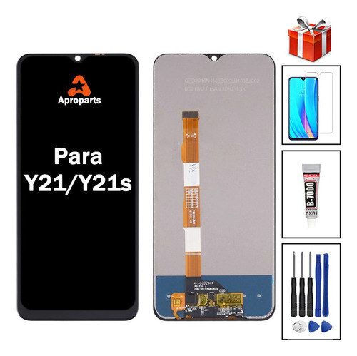 Montagem De Tela Lcd Compatível Com Vivo Y21/y21s