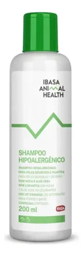 Shampoo Hipoalergênico Para Cães E Gatos Ibasa 200ml