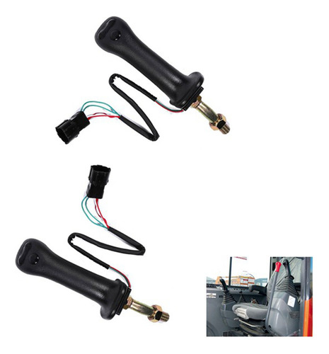 Joystick De Excavadora De 3 Botones Con Mango Y Engranajes P