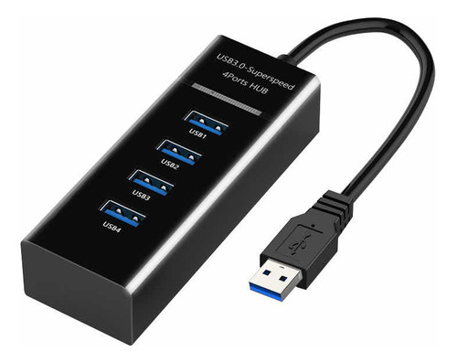 Hub Adaptador Multipuerto Usb3.0 Carga Y Datos 4 Puertos