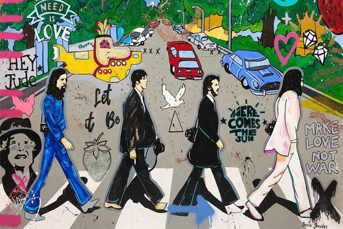 Diamond Painting The Beatles 30x40cm Envio Inmediato 