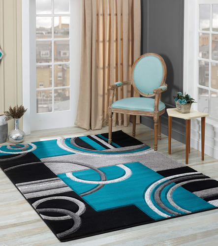 Glory Rugs - Alfombra Moderna Suave Tallada A Mano, Alfombra