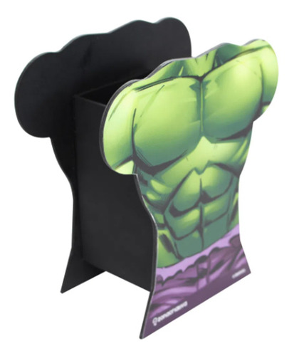 Porta Lapis Canetas Hulk Busto Marvel Geek Oficial