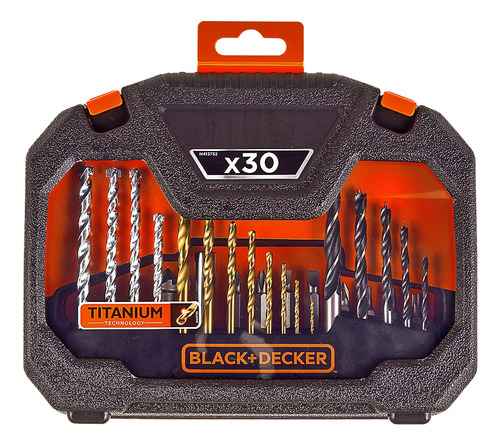 Kit De 30 Peças - Brocas E Bits Black+decker - A7183-xj