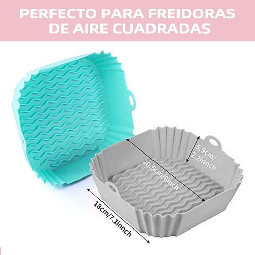 Silicona Para Freidora De Aire , 2 Pcs Air Fryer Silicon