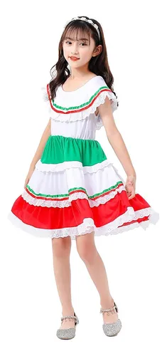 comprar Vestido Mexicano Para Niñas Y Niñas, Folclórico Mexicano