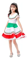 Comprar Vestido Mexicano Para Niñas Y Niñas, Folclórico Mexicano
