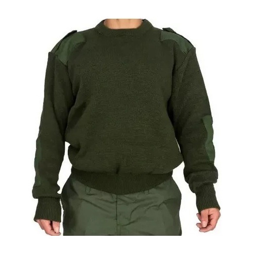 Tricota Táctica Tipo Buzo Militar Cuello Redondo