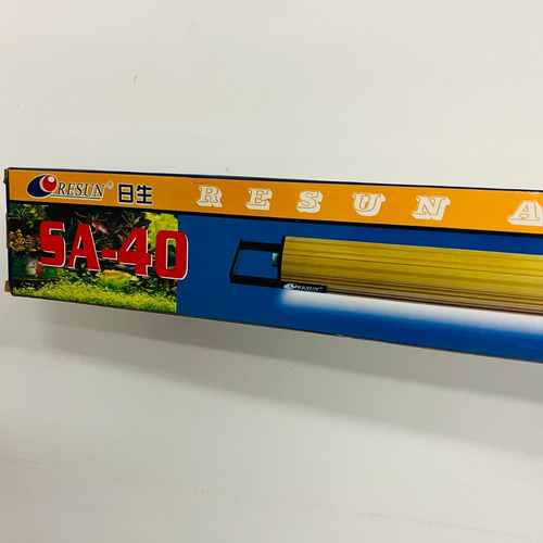 Lámpara Aerea De Aluminio Resun 40w 137 Cm Sin Foco T8