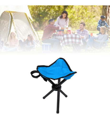 Taburete Plegable Para Acampar, Taburete De Tres Patas