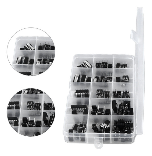 Kit De Chips Ic, 100 Unidades, 12 Tipos De Chips Amplificado