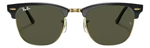 Óculos De Sol Clubmaster Rb3016 Uv400 Preto Unissex Club Master Preto Verde Verde G15 Preto