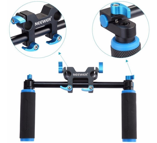 Video Dual Handle Grip P/dlsr Rig Support System Soporte