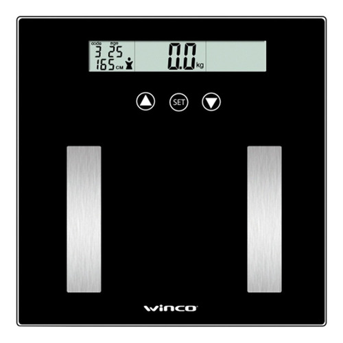 Balanza Personal Winco W-7002 Negra Digital 180kg Env/gratis