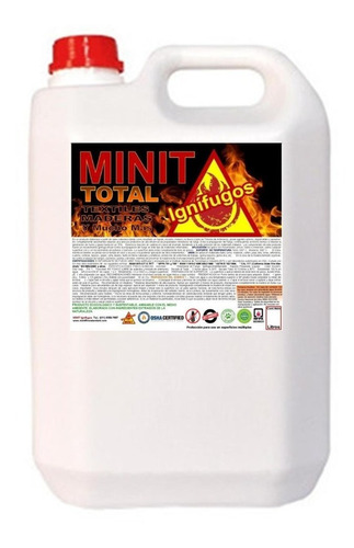 Ignifugo Antifuego Pintura /maderas Textiles,  Minit X 5lts