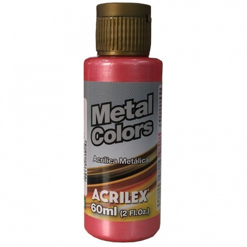 Tinta Acrílica Vermelho Metálico Acrilex Nature Colors 60 Ml