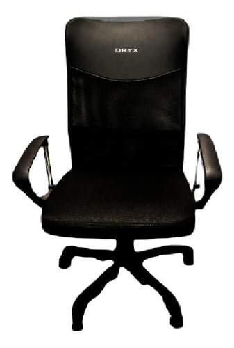 Silla De Escritorio Ergonómica Negra Con Tapizado Ruedas