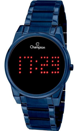 Relógio Champion Feminino Ch40053a Cor Da Correia Azul Cor Do Bisel Azul Cor Do Fundo Preto