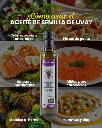 Aceite De Uva Casilda 500 Ml, Aceite Español