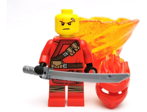 Lego Ninjago: Ninja Rojo Kai Fs Figura Original Set 70674 (Usado)