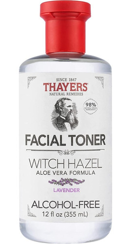 Tónico Facial Witch Hazel Lavander 12 Oz (355ml) Thayers