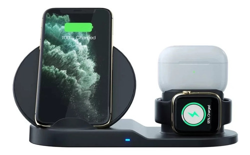 Cargador Rápido Inalámbrico 3 En 1 Apple 2020 + Cargador 3.0