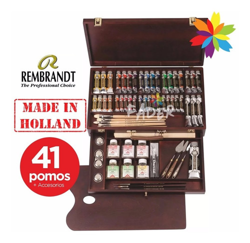 Caja Oleos Profesional Rembrandt Excellent Box Barrio Norte