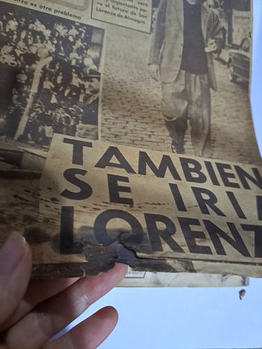 Revista El Ciclon N° 327 /año 1965/ Tambien Se Iria Lorenzo