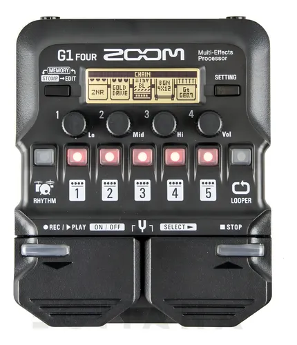 人気メーカー・ブランド efeito de Pedal Zoom preto Four G1 ギター