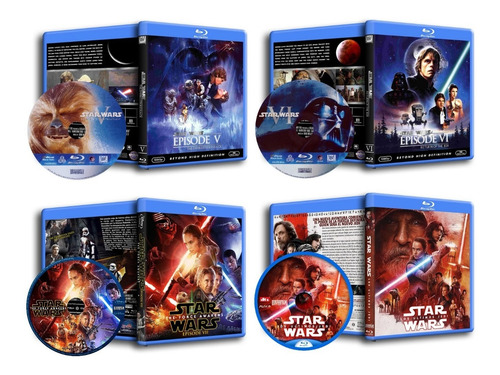Star Wars - Saga Coleccion De Peliculas 5 Bluray A Eleccion