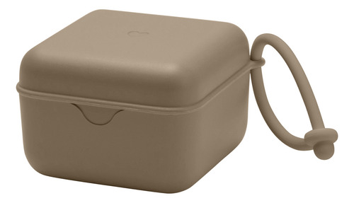 Porta Chupetes Estuche Caja Bibs Color Dark Oak Liso