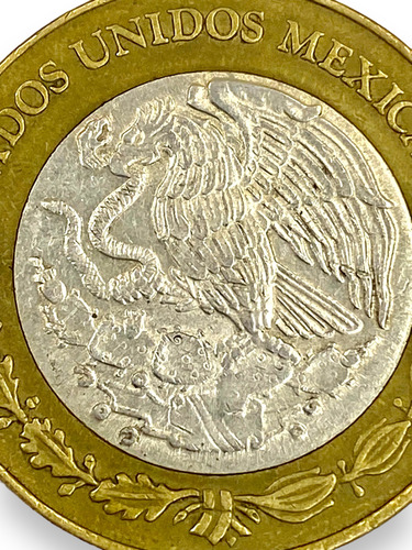 Moneda 50 Nuevos Pesos Bimetalica Centro Plata 0.925 Añ 1994 (Usado)