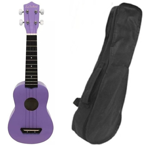 Ukulele La Sevillana Svuke100 Morado Con Funda Y Afinador )