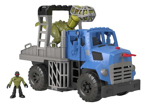 Fisher-price Dino Hauler Vehículo Con Dinosaurio T. Rex 5 Pz
