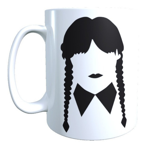 Tazon Taza Merlina Wednesday Addams Silueta