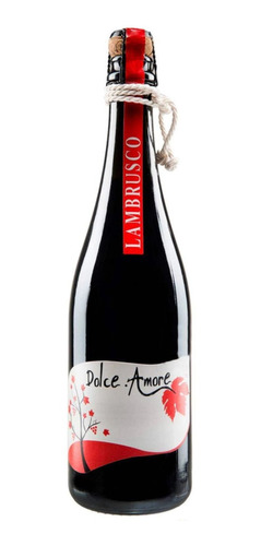 Botella De Vino Tinto Dolce Amore Lambrusco 750ml