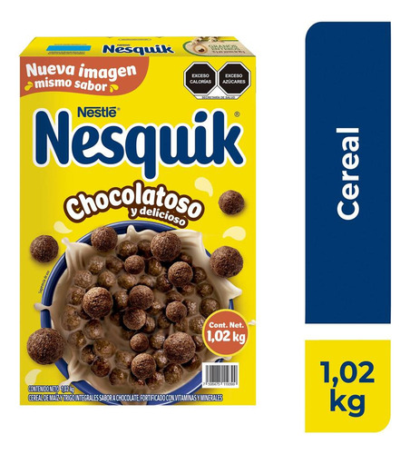 2 Cajas Cereal Nesquik Chocolate 1.02 Kg Cada Una
