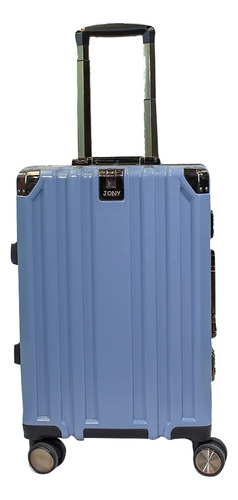 Maleta De Cabina Jon T091 20  Azul Claro Color Azul Acero Rayas