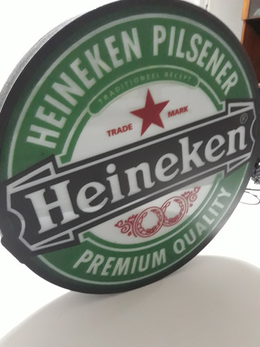 Cartel Luminoso Led Cerveza Heineken 