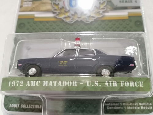 Greenlight 1972 Amc Matador Us Army Force 1 64 Azul (Usado)