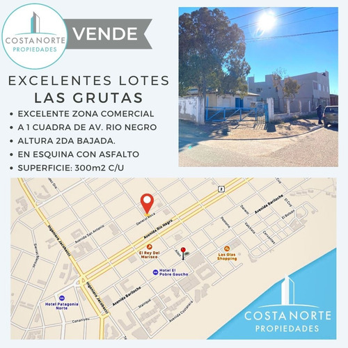 Excelentes Lotes Centricos En Las Grutas, Rio Negro. 300m2 C/u